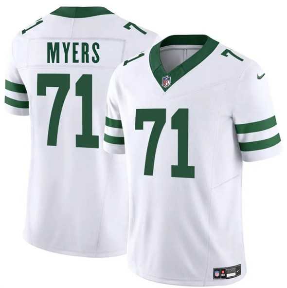 Men & Women & Youth New York Jets #71 Josh Myers White 2025 F.U.S.E. Vapor Untouchable Limited Stitched Jersey->new york jets->NFL Jersey